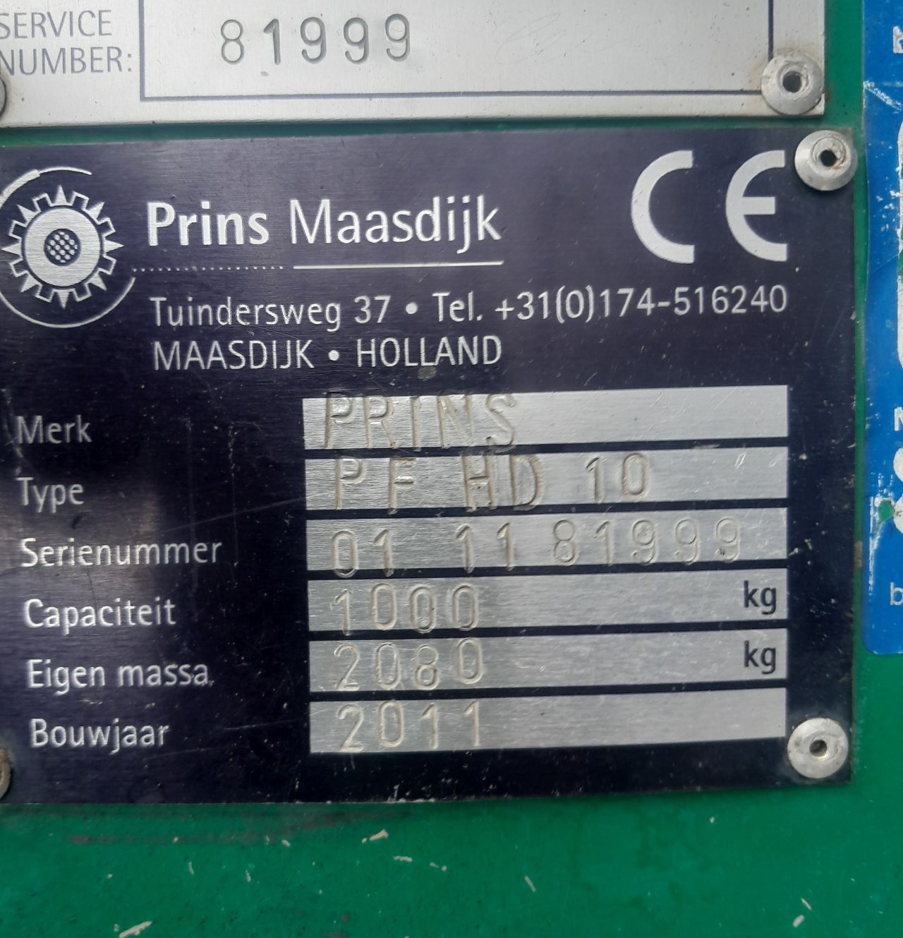 Compacte Diesel Veldheftruck