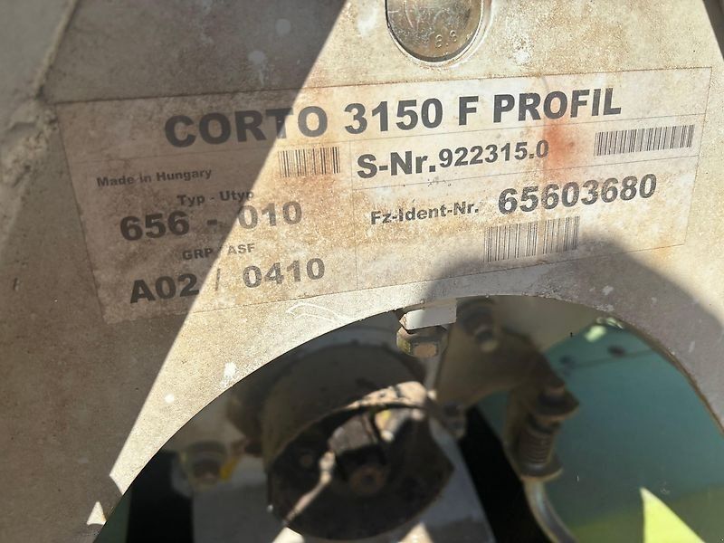 Claas Corto 3150 F Profil