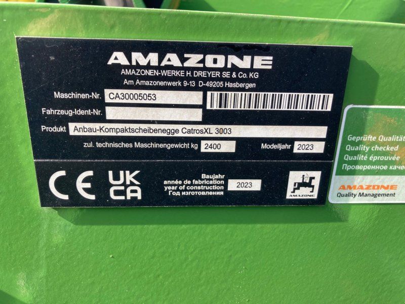 Amazone Catros + 3003