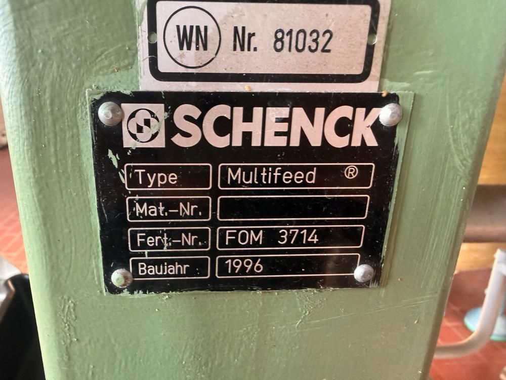 1996 Schenck Multifeed Sorting and weighing system