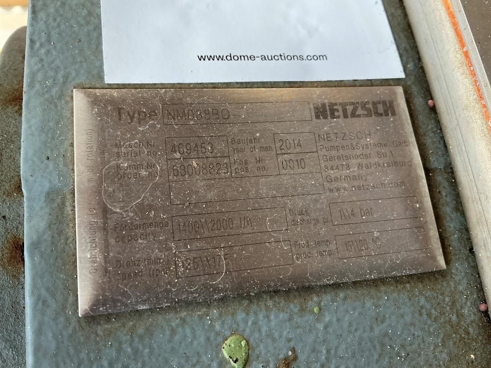 2014 Netzsch NM038BO Progressive cavity pump