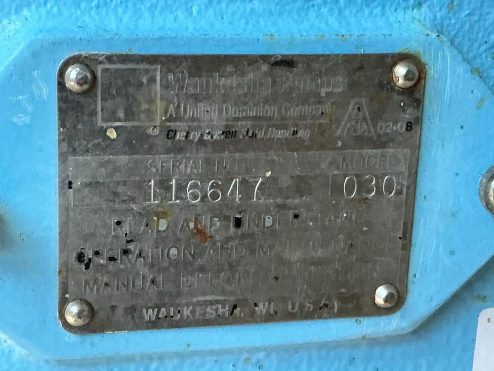 1999 Waukesha 030 Pump