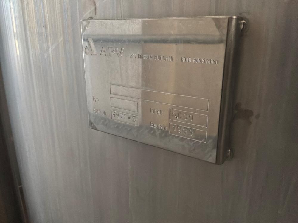 APV S/S storage tank 5.000L