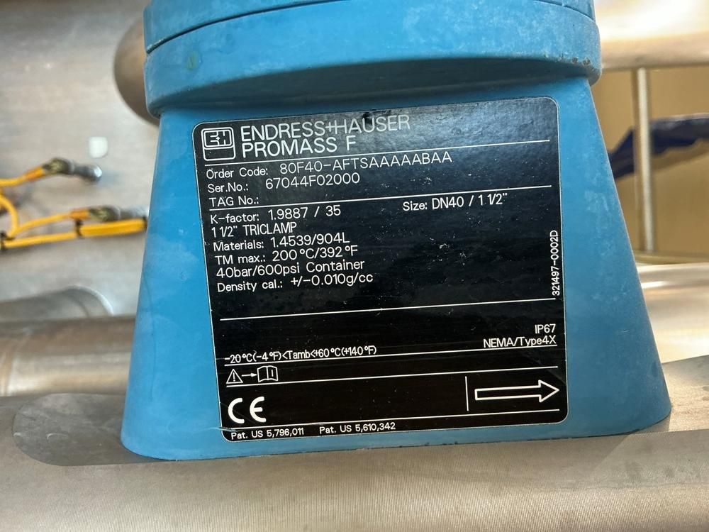 2005 Endress+Hauser Promass F flow meter