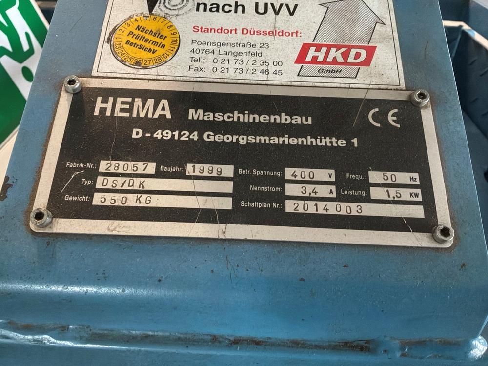 Hema DS/DK press container