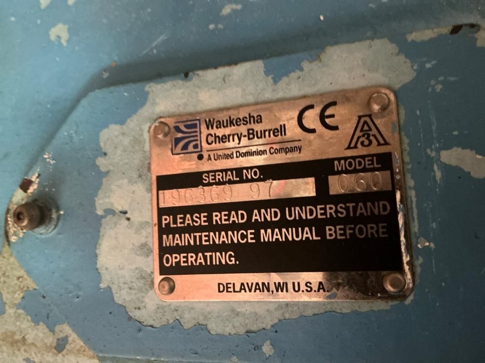 2000 Waukesha Cherry-Burrell 060 Positive displacement pump