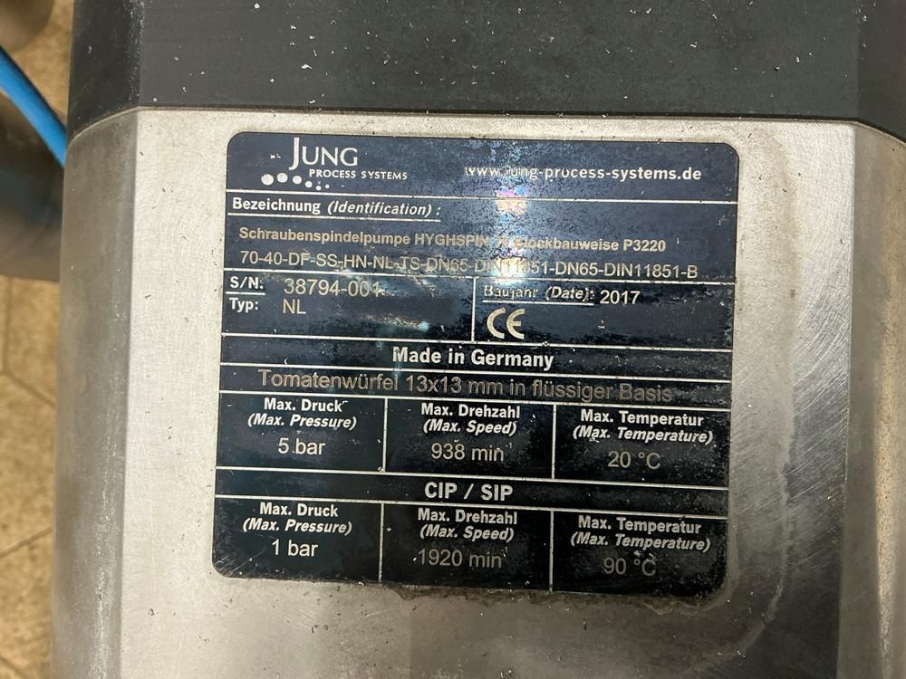 2017 Jung Hyghspin 70 Pump
