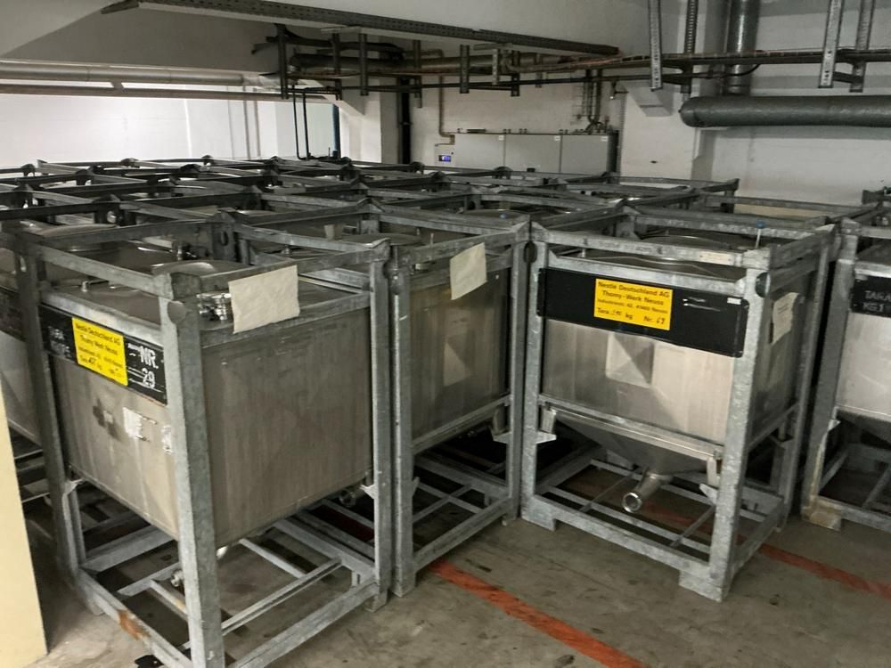 S/S storage tank 1.000L (4x)