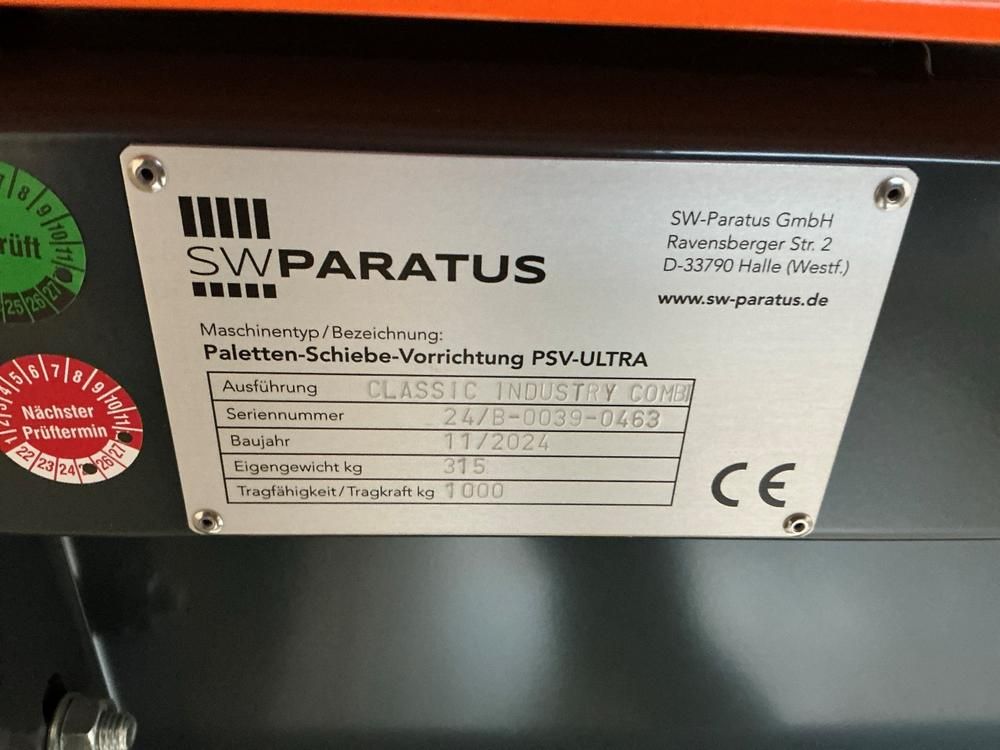 2024 SW-Paratus Classic industry combi Pallet stacker