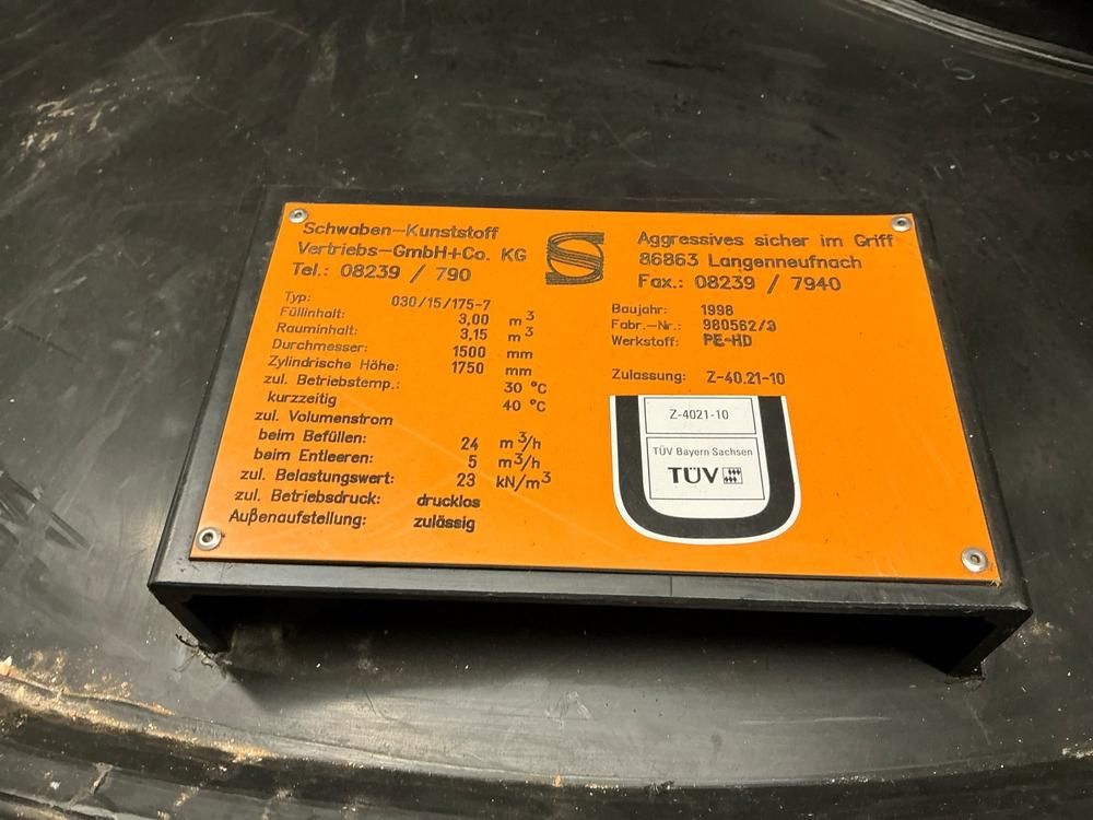 PE-HD Storage tank 3.000L (4x)