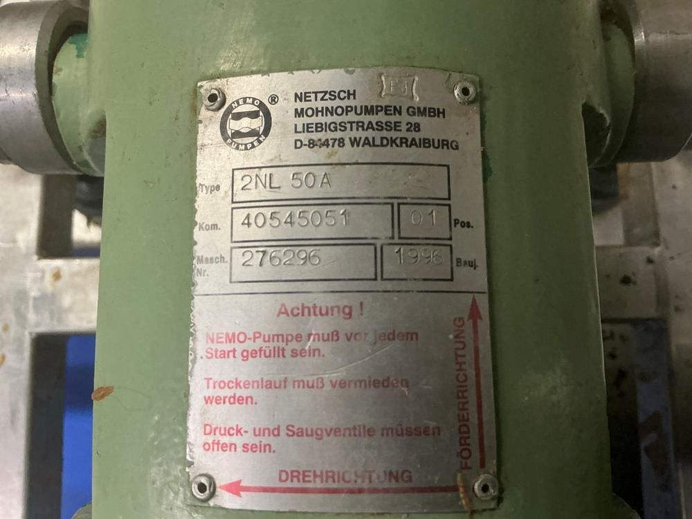Netzsch 2NL 50A Progressive cavity pump