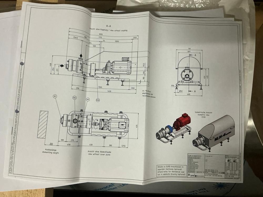 Bornemann SLH-4G-4039/1/QN Twin-screw positive displacement pump