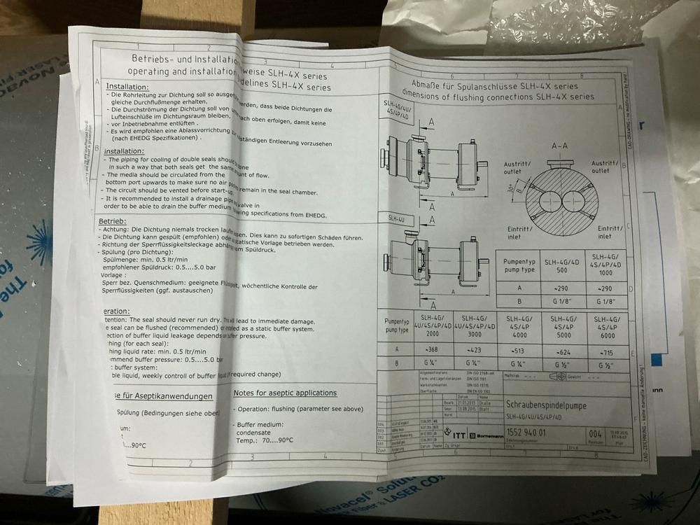 Bornemann SLH-4G-4039/1/QN Twin-screw positive displacement pump