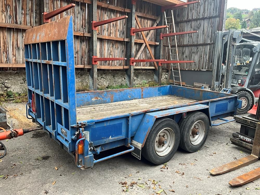 2000 Zbinden TA-97/6.0 flatbed ramp trailer