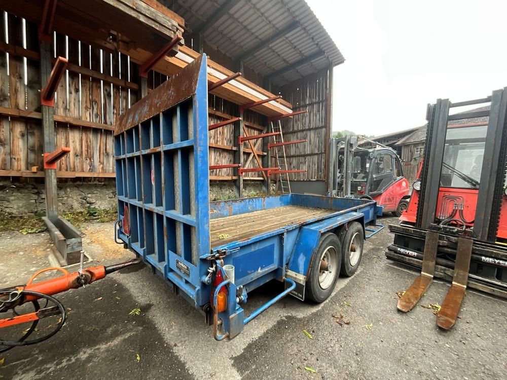2000 Zbinden TA-97/6.0 flatbed ramp trailer
