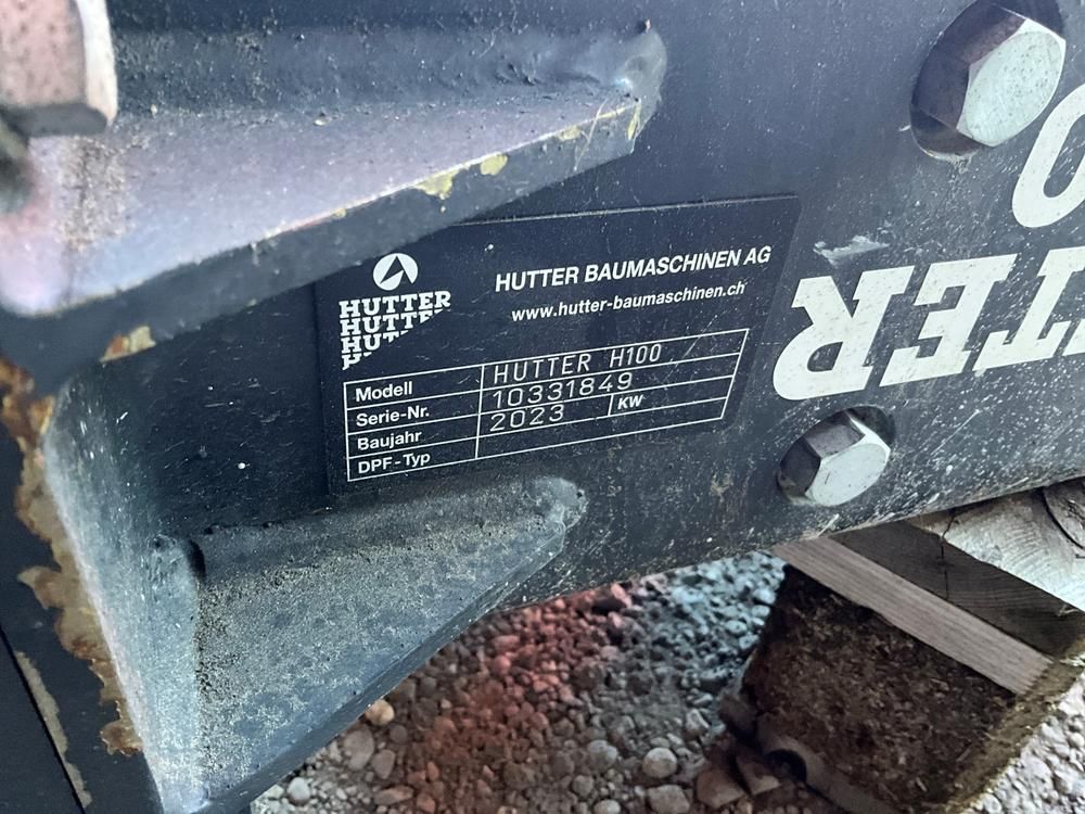 2023 Hutter H100 hydraulic breaker