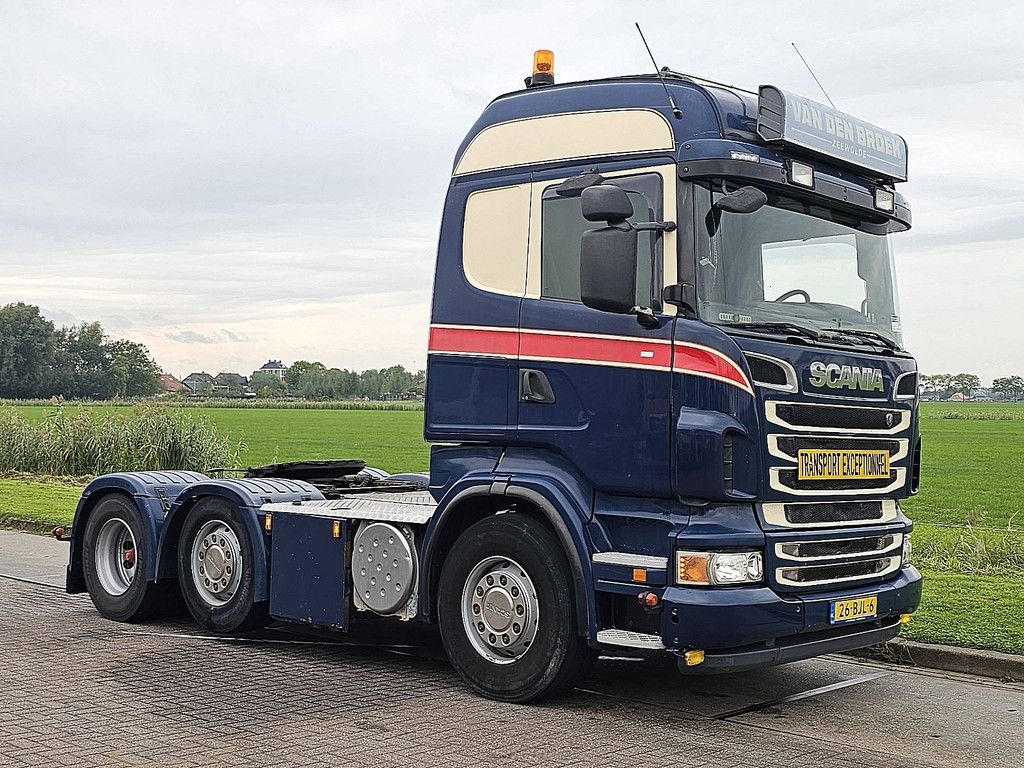 SCANIA R500 V8 HANDBAK OPEN PIJP MANUAL GEARBOX OPEN EXHAUST NL APK 10-2027