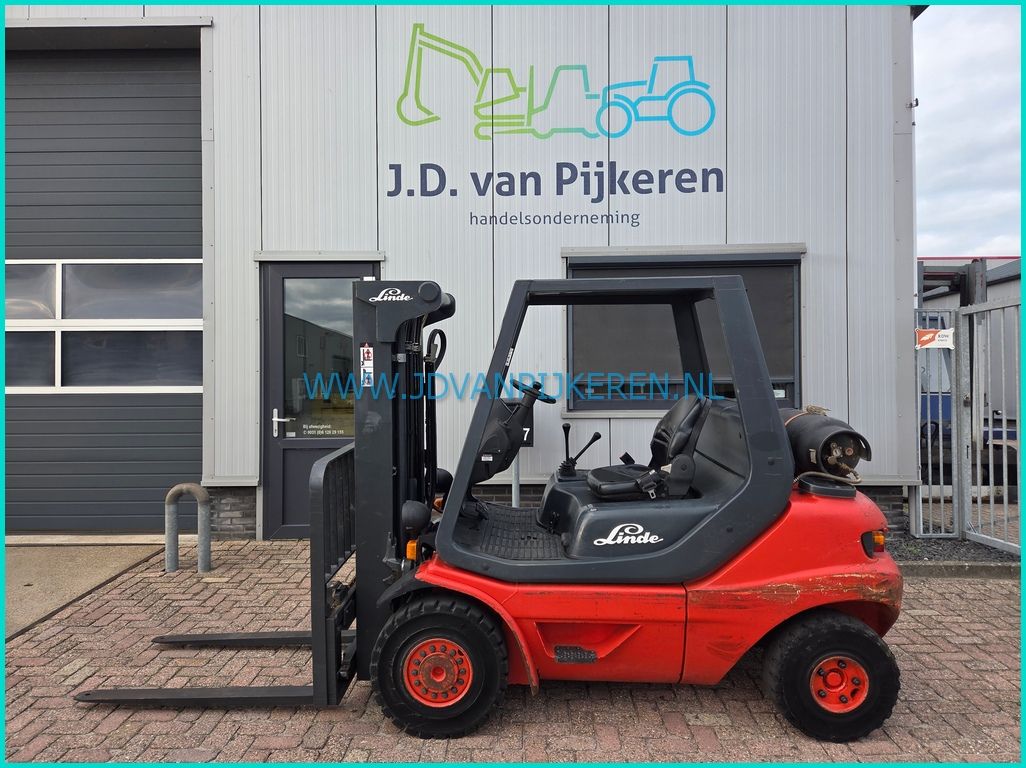 Linde H25T-03 7150uur triplex4.25m+sideshift+203cm hoog