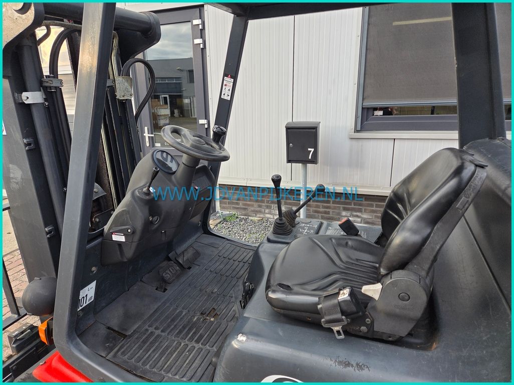 Linde H25T-03 7150uur triplex4.25m+sideshift+203cm hoog