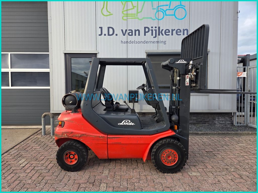 Linde H25T-03 7150uur triplex4.25m+sideshift+203cm hoog
