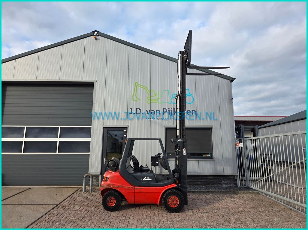 Linde H25T-03 7150uur triplex4.25m+sideshift+203cm hoog