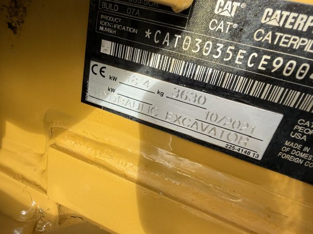 CAT 303.5cr bj21 1750u Touch scherm 3.7T Minigraver NWST
