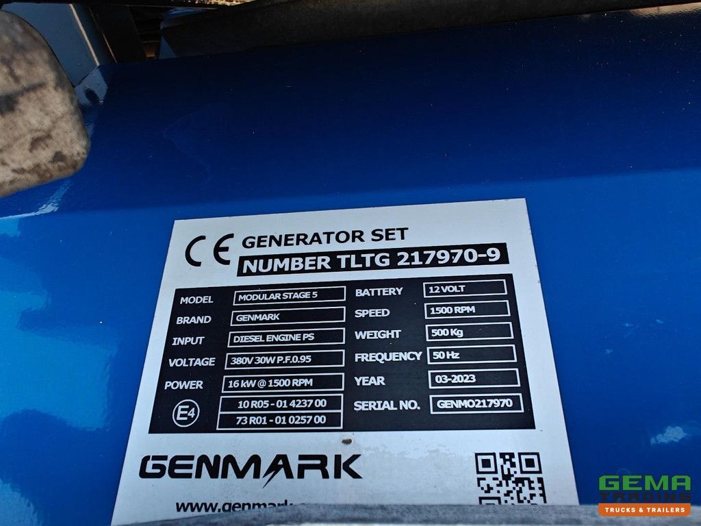 Broshuis MFCC-HD Alle AanSluitingen - GENSET - GenMark slechts 185uur - LiftAs - SAF SchijfRem