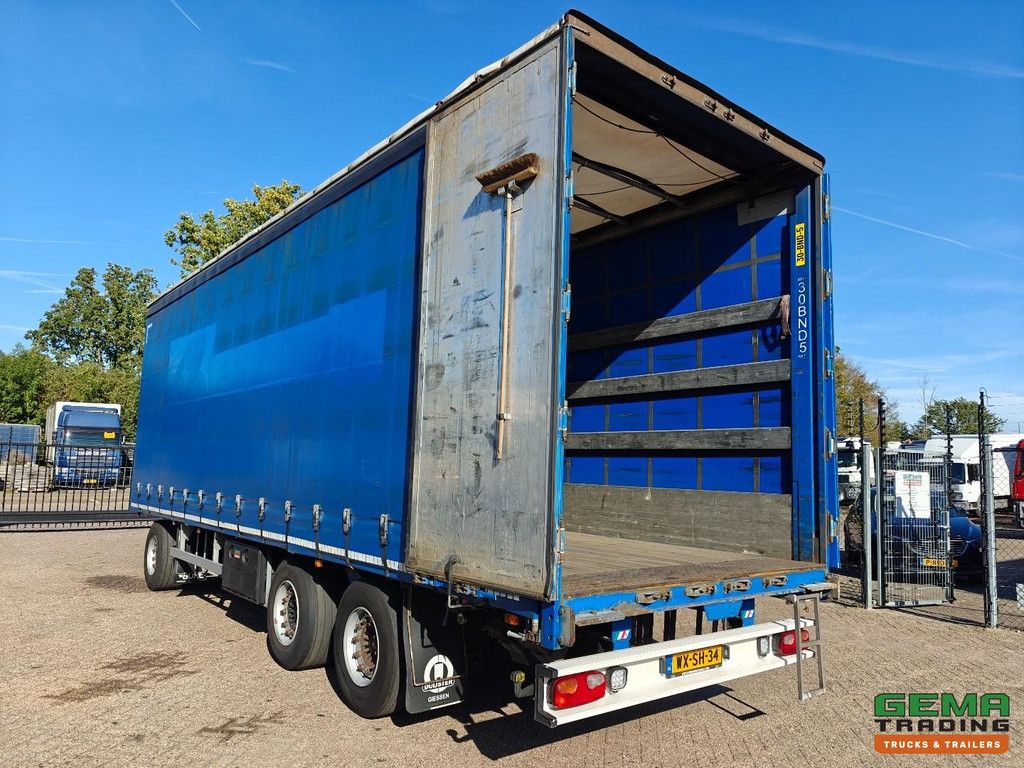 Burg BPA 09-18 SRNXX Curtain-sided trailer 9.1m - Aluminium sides - Sliding roof - Hardwood floor - SAF disc brake 04/2027 MOT