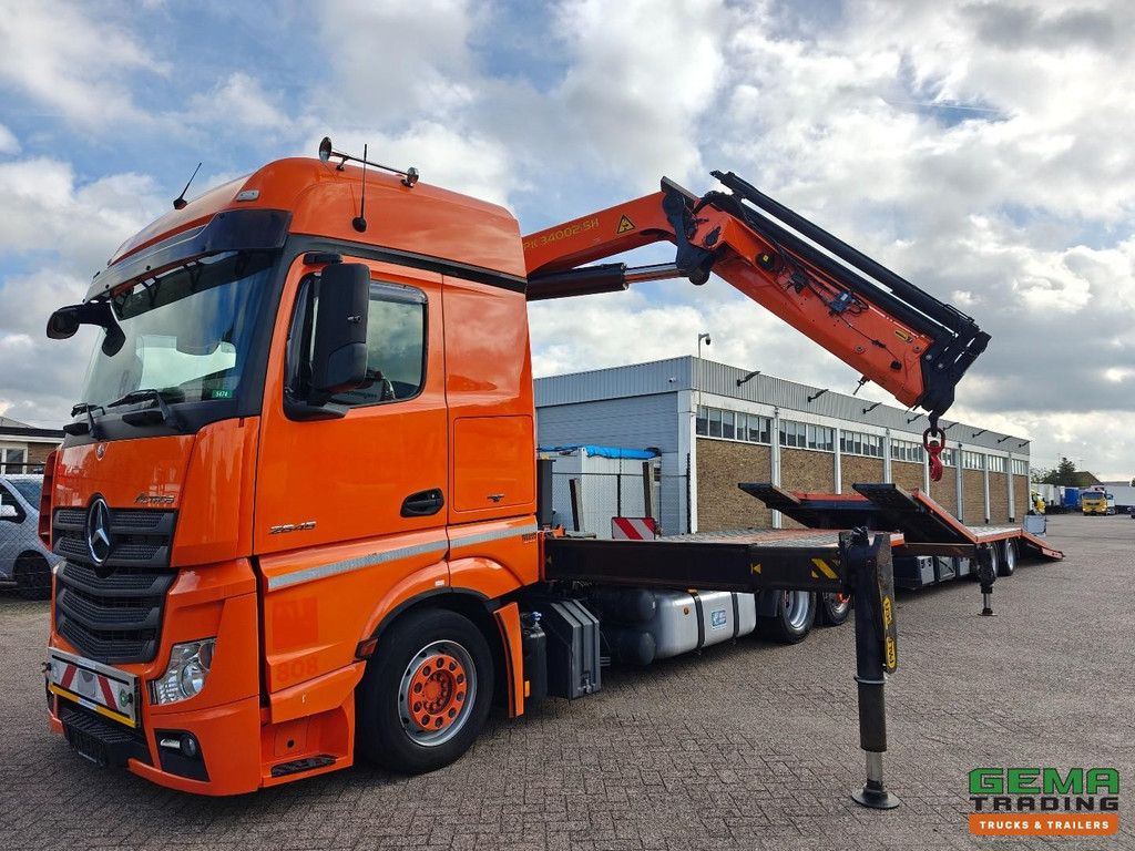 Mercedes-Benz Actros 2645 6x2 BigSpace Euro6A + Mersch FM180 Anhänger - Palfinger PK34002 Fernbedienung - Twistlocks