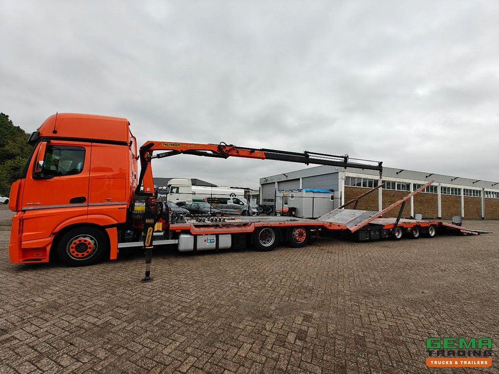 Mercedes-Benz Actros 6x2/4 BigSpace Euro6C Palfinger PK12.501 RemoteControl - Lier 3.6T + Polkon Aanhanger