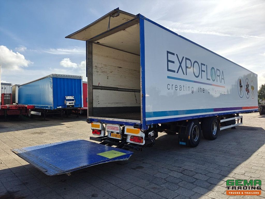 Groenewegen DR0-14-18B Geschlossener Kastenaufbau 13,6 m + Heckklappe 2000 kg – Lift-/Lenkachse – BPW-Scheibenbremsen – TÜV bis 01/2027