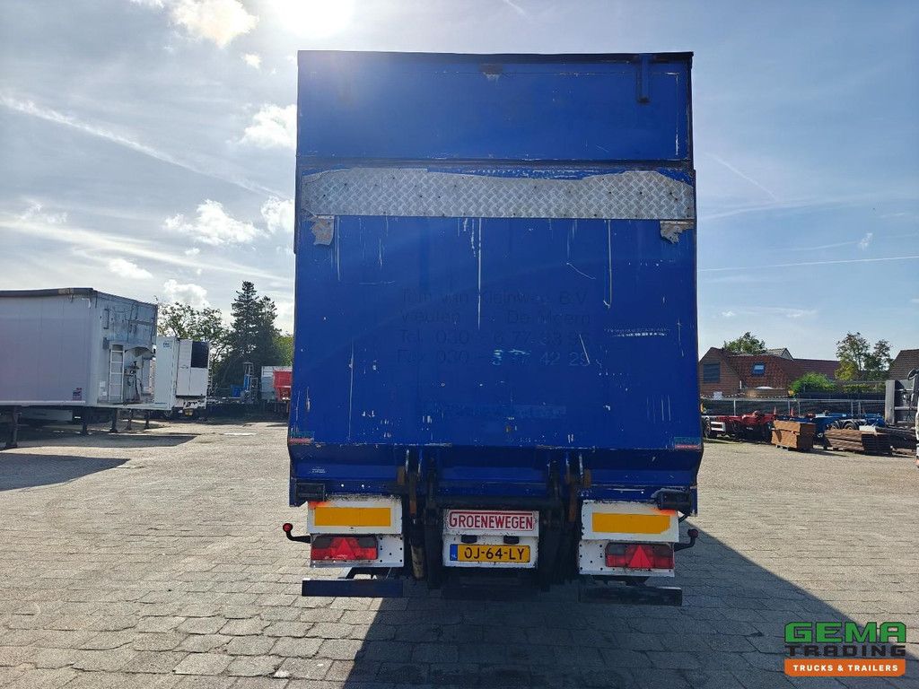 Groenewegen DR0-14-18B Geschlossener Kastenaufbau 13,6 m + Heckklappe 2000 kg – Lift-/Lenkachse – BPW-Scheibenbremsen – TÜV bis 01/2027