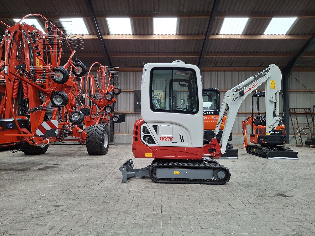 Takeuchi TB216, minigraver, minikraan, BJ2026, Nieuw!