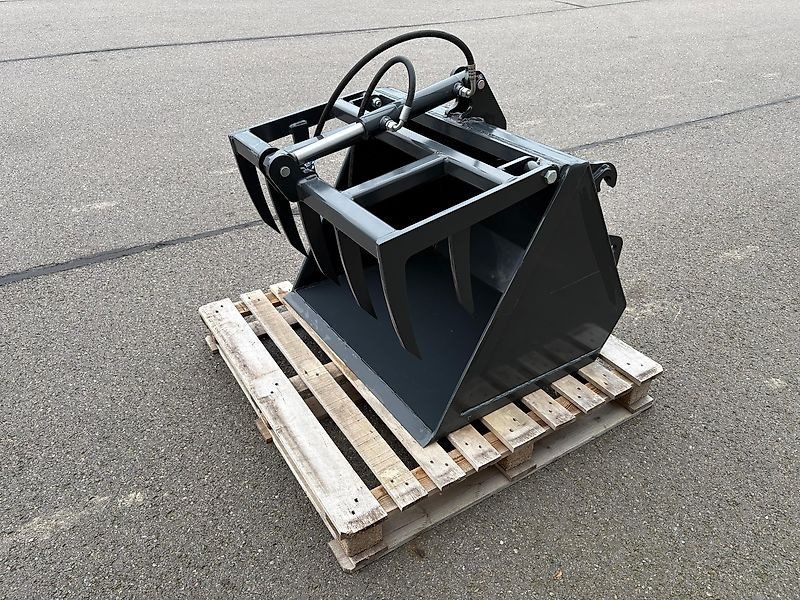 Greifschaufel mit hydraulischer Zange, 0,90m, Schäffer-Aufnahme