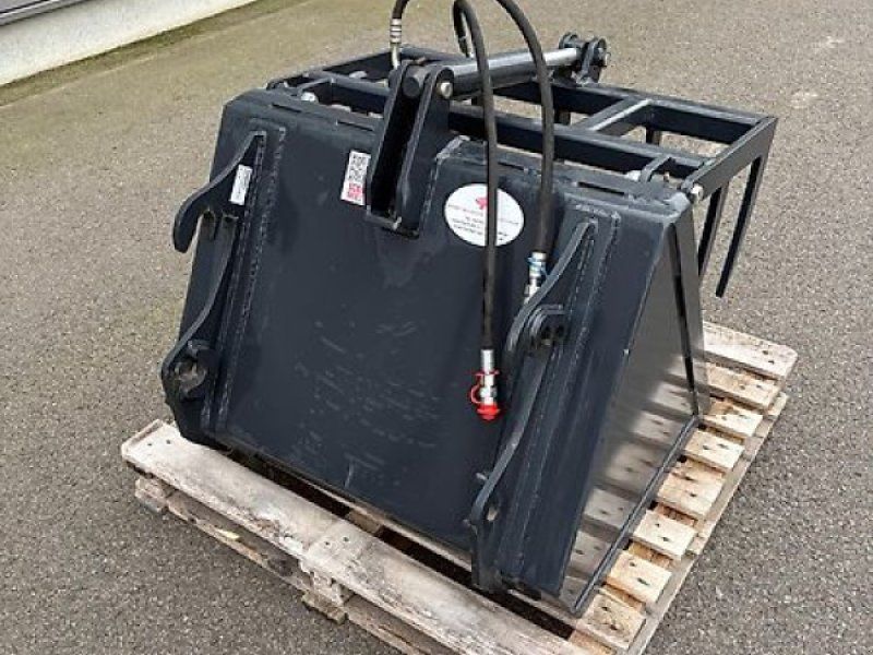Greifschaufel mit hydraulischer Zange, 0,90m, Schäffer-Aufnahme