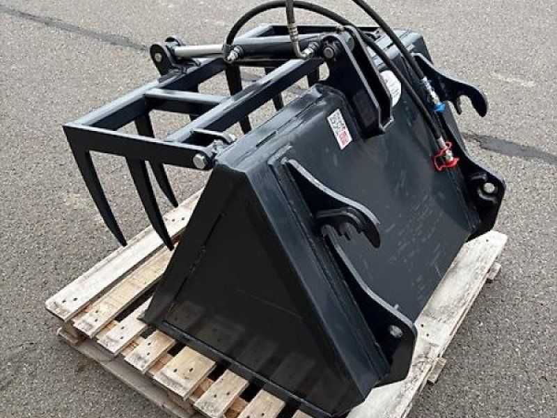 Greifschaufel mit hydraulischer Zange, 0,90m, Schäffer-Aufnahme