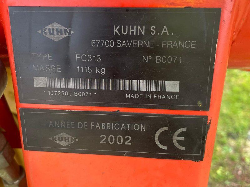 Kuhn FC 313 Lift-Control