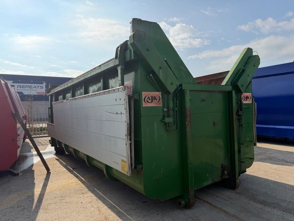 AJK 22,7m3 hydraulische klep container