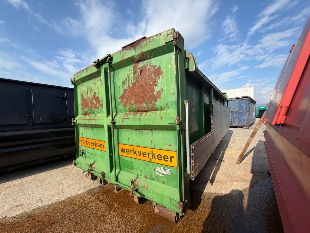 AJK 22,7m3 hydraulische klep container
