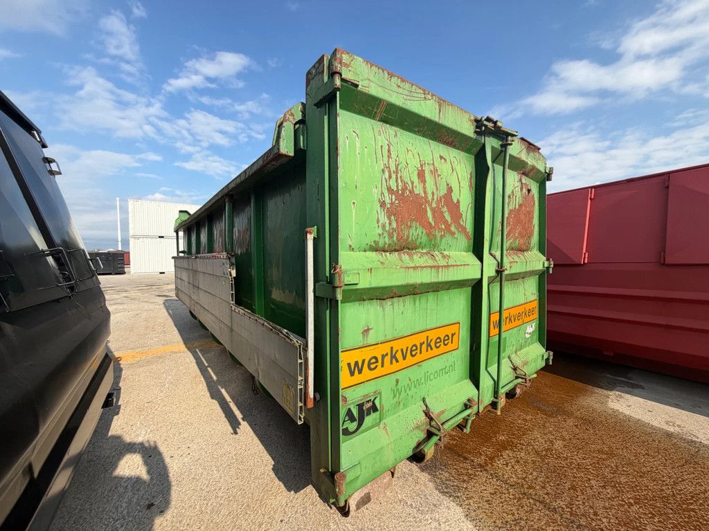 AJK 22,7m3 hydraulische klep container