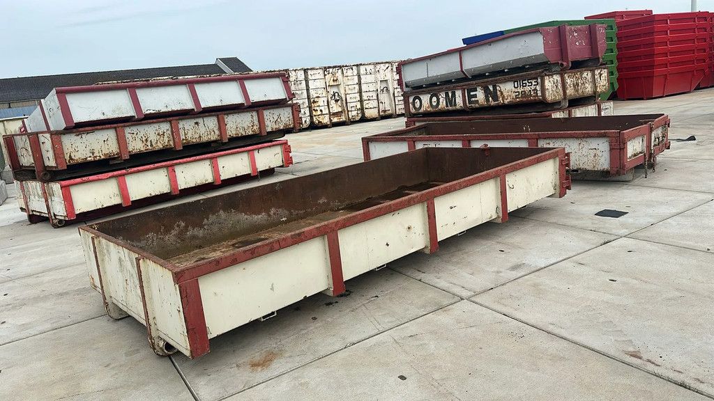 Gebruikte 6m3 open containers diverse merken