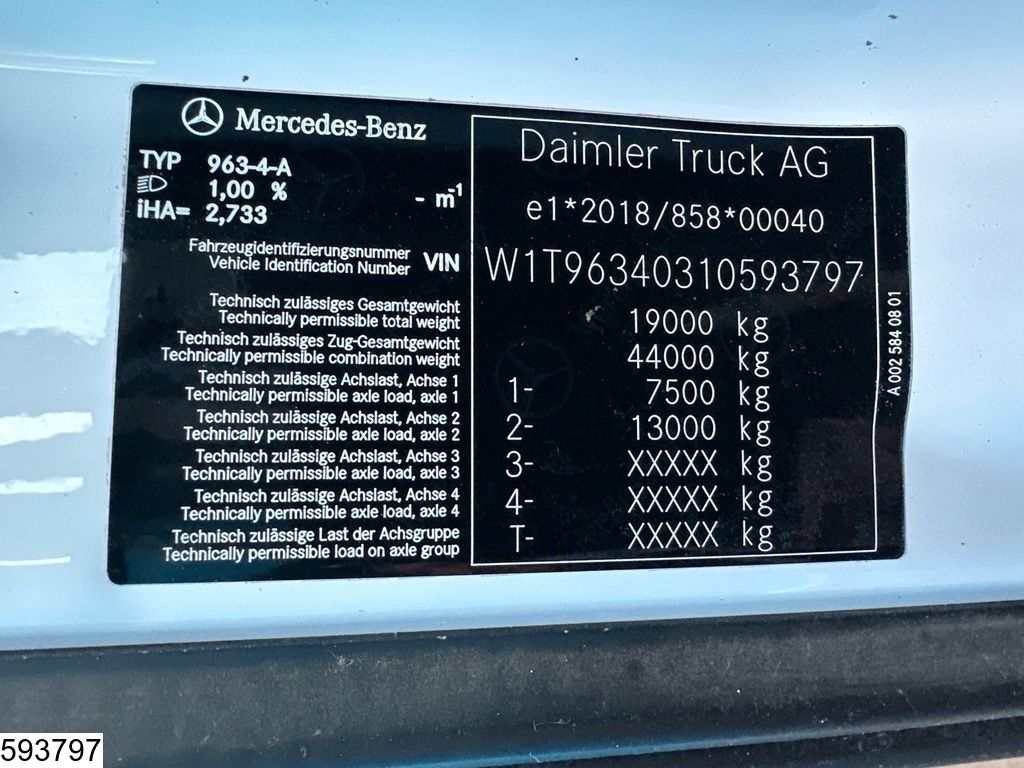 Mercedes Actros 1846 EURO 6, Retarder