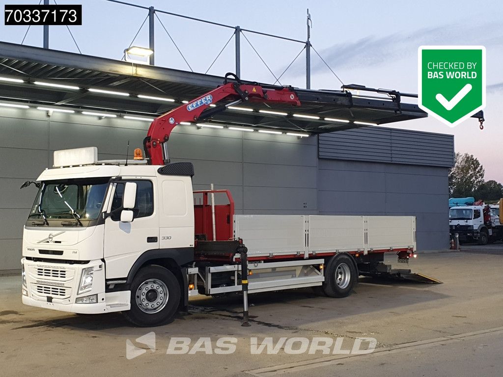 Volvo FM FM 330 4X2 EFFER 125/4S Crane Kran 1500kg Tailgate Full Air Automatic VEB Euro 6