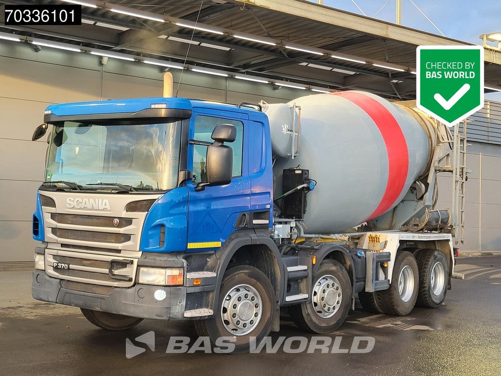 Scania P370 8X4 9m3 mixer Steel suspension Manual Euro 6