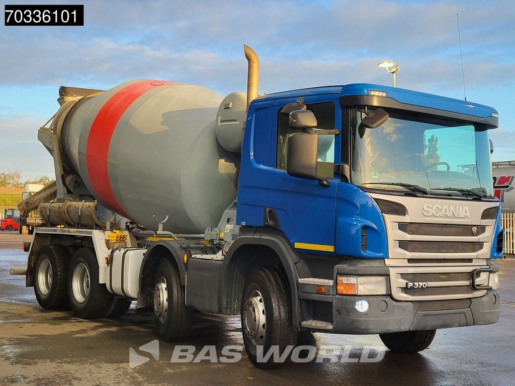 Scania P370 8X4 9m3 mixer Steel suspension Manual Euro 6