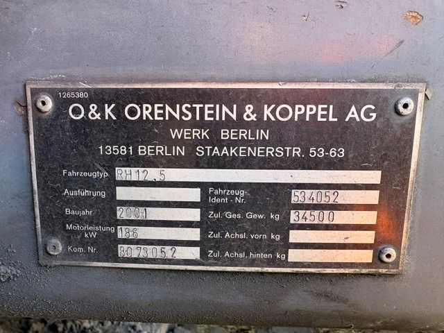 O&K Rups kraan RH12.5