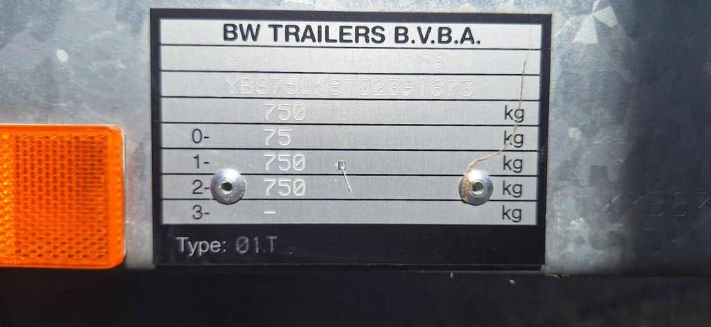 BW-Trailer Kippanhänger 750 kg Neu