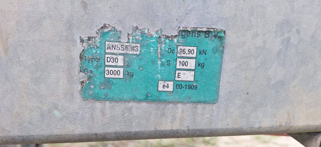 Platte Oplegger Anssems MSX Multitransporter 3000Kg