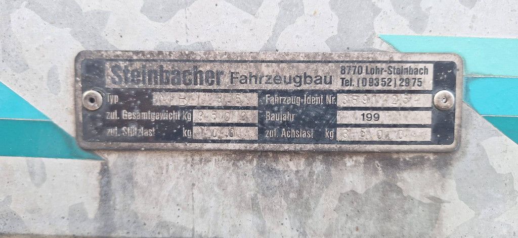 Bootstrailer Steinbacher MB 3.5 + Boot 3500 kg