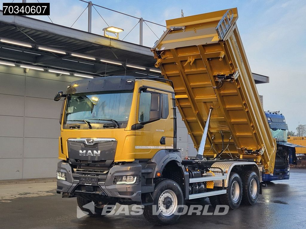 MAN TGS 33.480 6X6 6x6 12m3 KH-Kipper 3-way tipper Steelsuspension Big-Axle Euro 6
